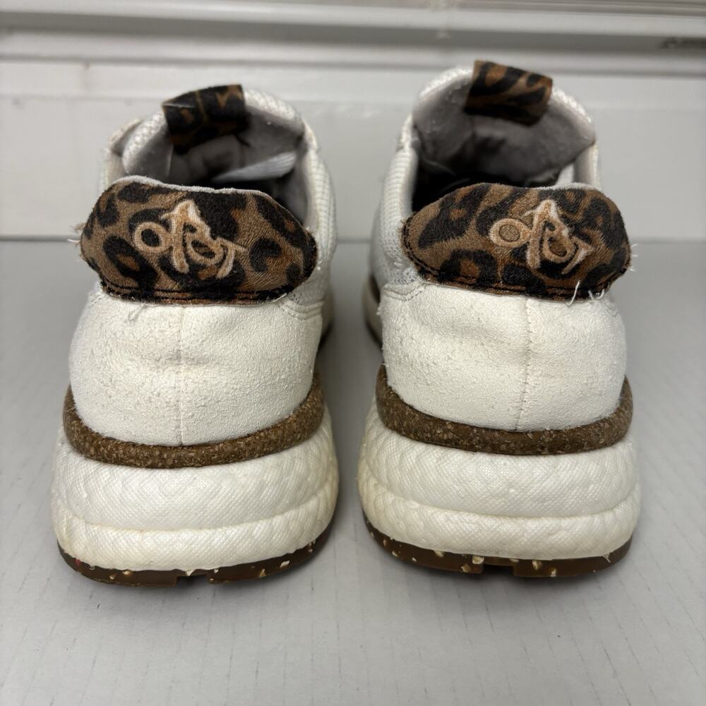 OTBT Flash Platform Sneaker Women's Size 8.5 Style 10137 white and leopard - Picture 3 of 12